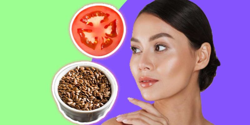 Glass Skin, Tomato Slide, Flax seed
