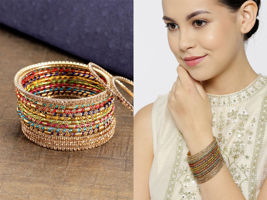 Gold Plated Fancy Bangles