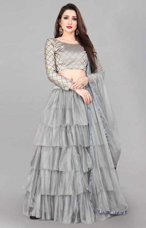 Ruffle lehenga-Choli Set 