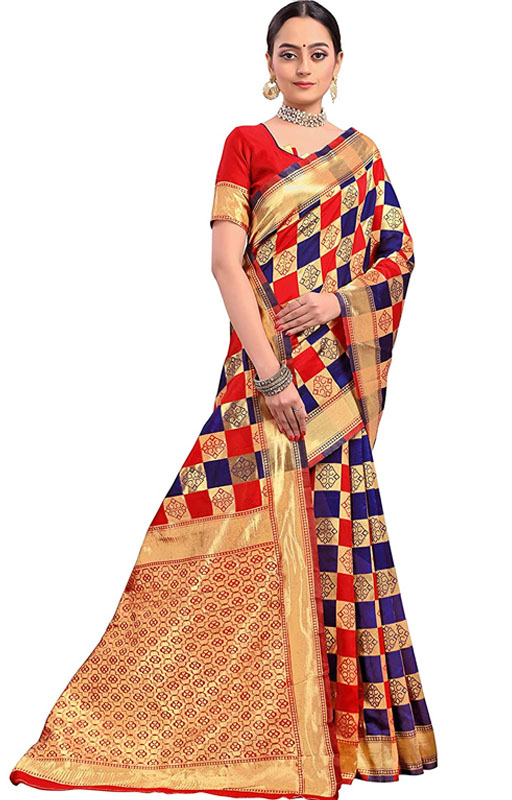 Multicolor Banarasi Saree