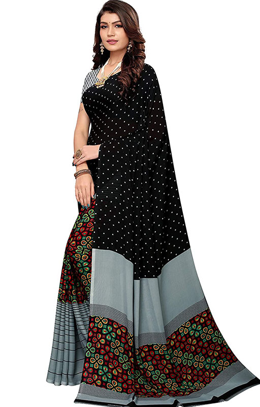 Printed Georgette Saree