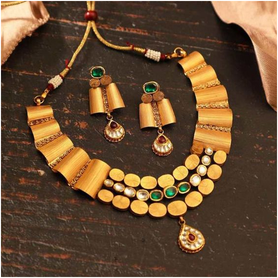 Three Layer Gold Necklace Set