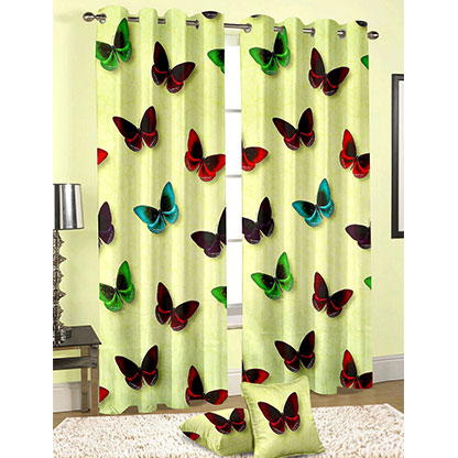 Butterfly Printed Curtain