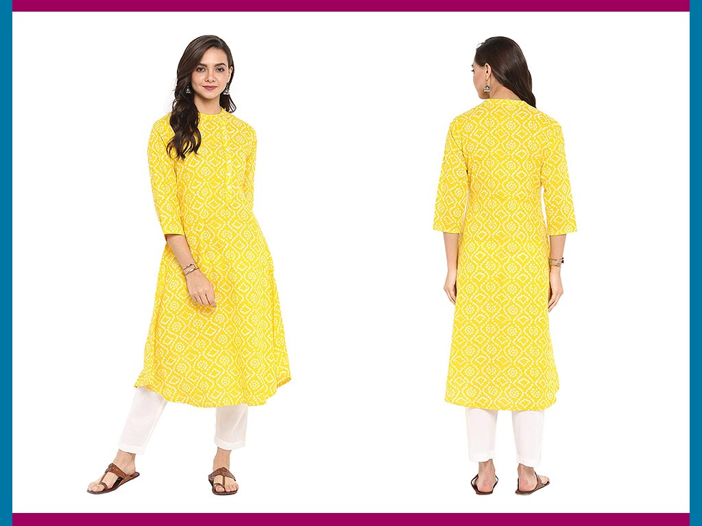 Cotton Anarkali Kurta And Pant