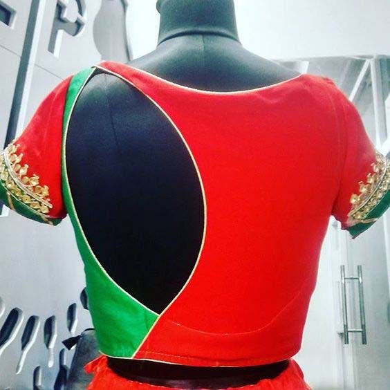Dual Color Boat Neck Design