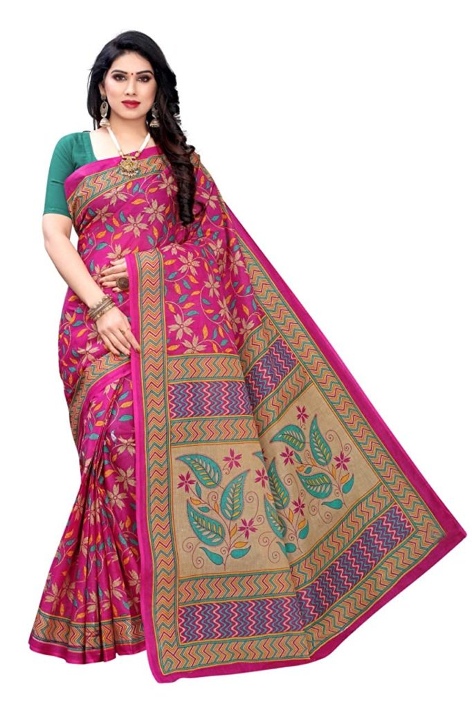 Pink Pure Cotton Saree
