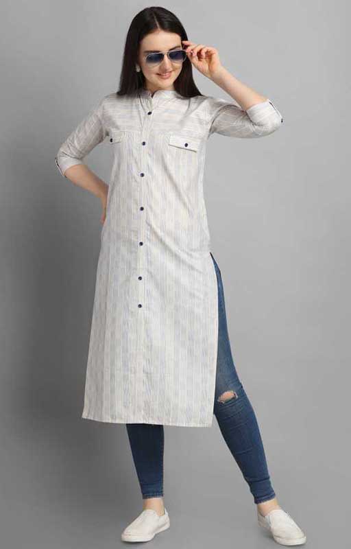 Striped Straight Cut Kurta
