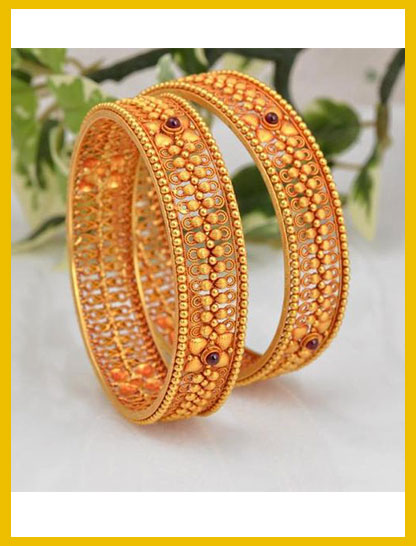 24 Carat Gold Bangle Design