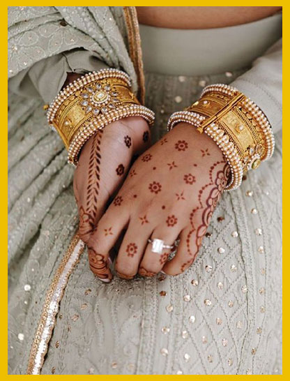 Broad Pearl Bangle Design