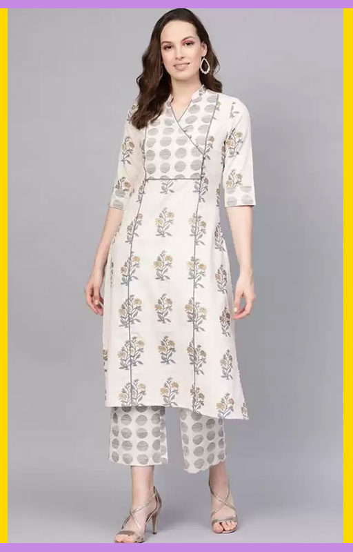 Pure Cotton Kurta And Palazzo Set