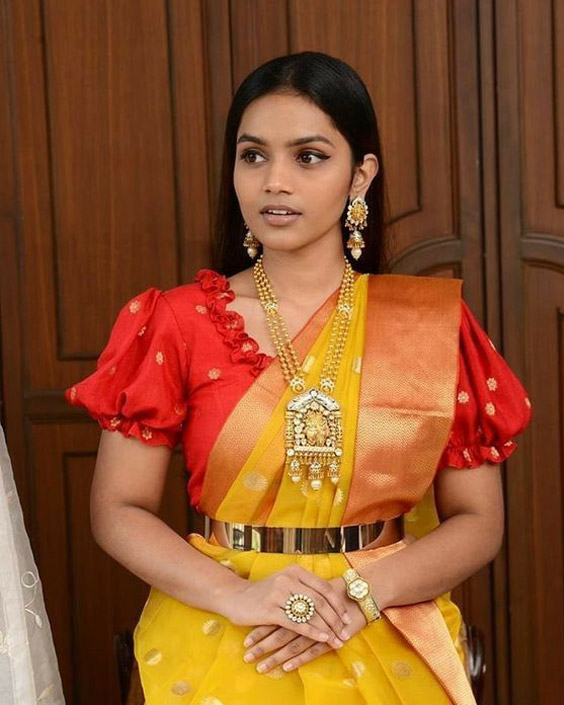 Retro Style Blouse For Silk Saree