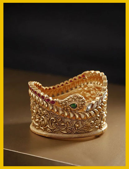 Royal Oval Shape Bangle Design