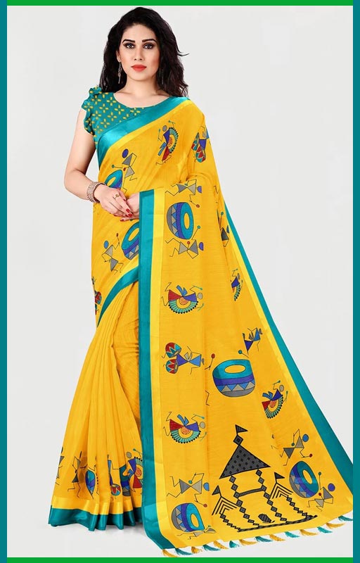 Warli Printed Cotton Saree