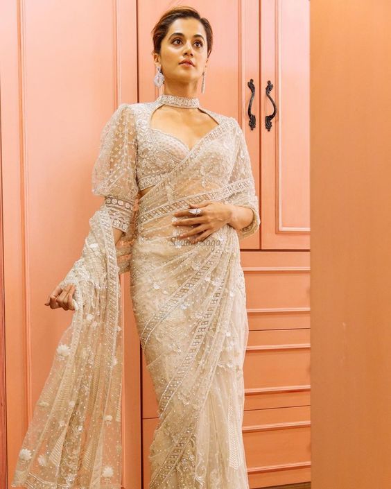Diamond Neckline Blouse Design