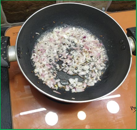 frying pan oil onion