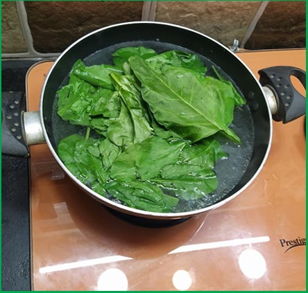 frying pan palak