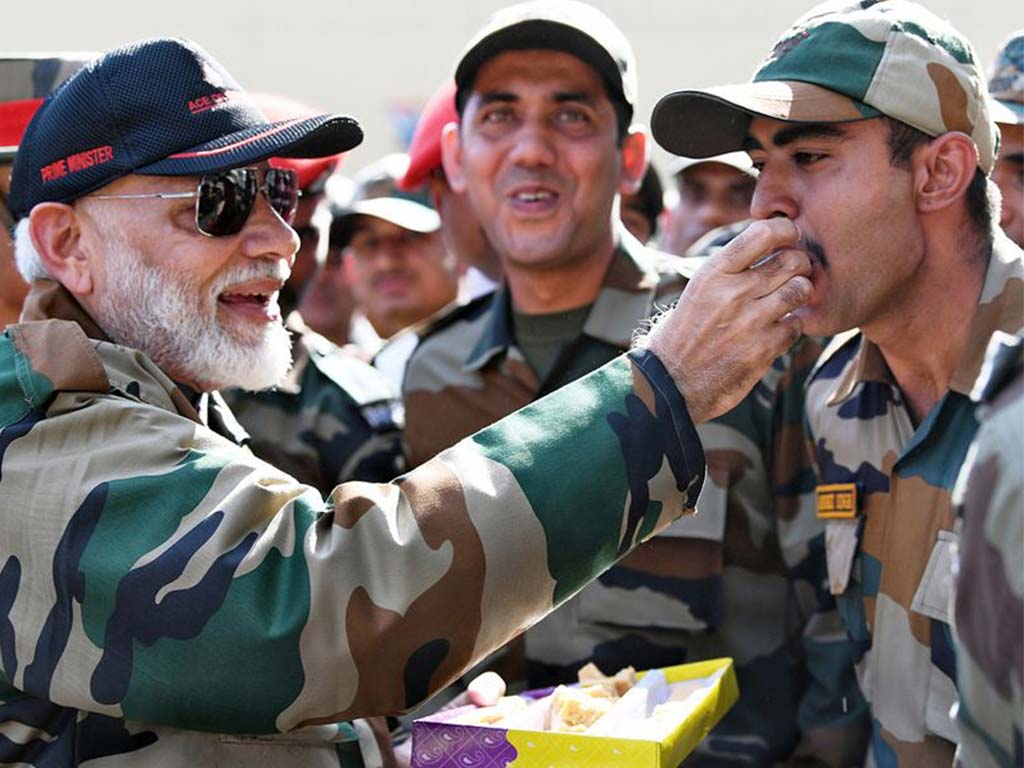 prime minister  narenda modi and army