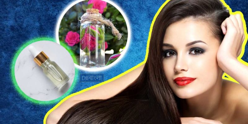 চুলে গোলাপ জল ও গ্লিসারিন ব্যাবহার