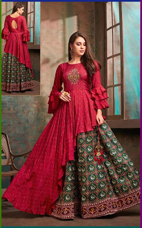 Indo Western Lehenga