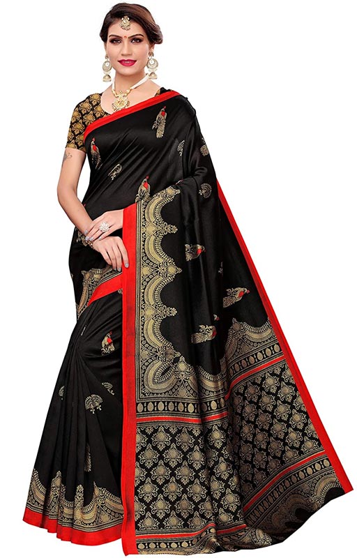 black saree