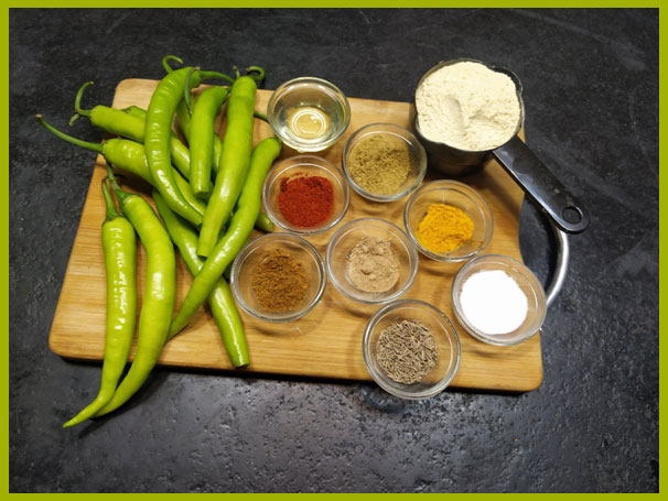 spicy green chilli ingredients