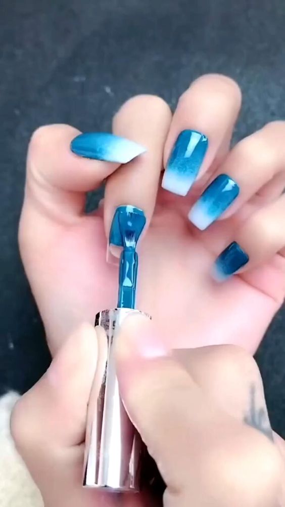 Double Shade Nail Art