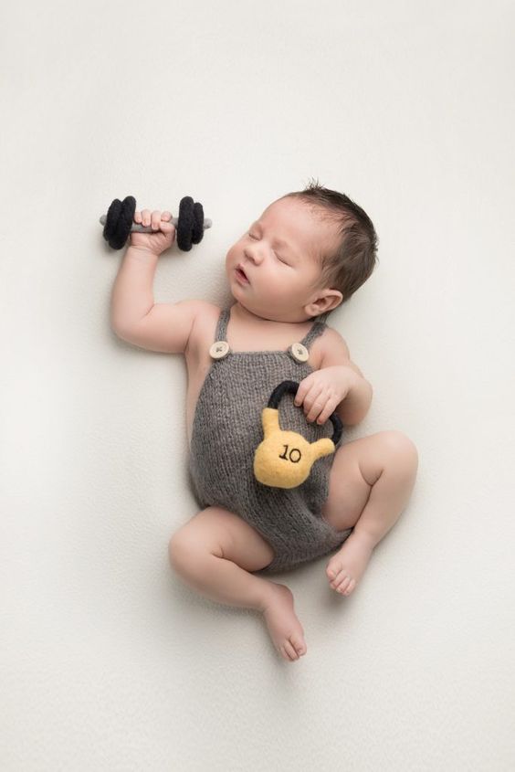 Gym Look Baby Photoshoot