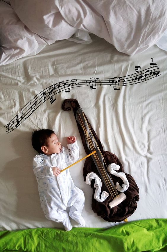 Musician Baby Photoshoot