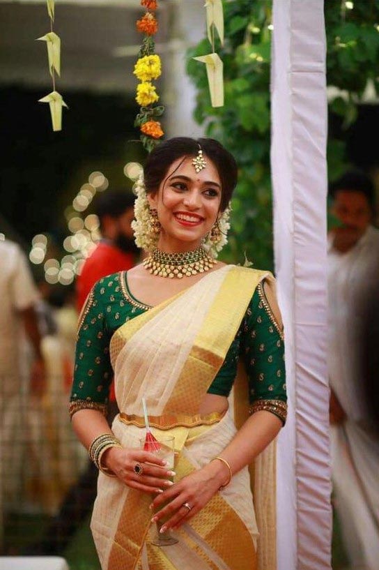 Traditional Saree with Cummerbund