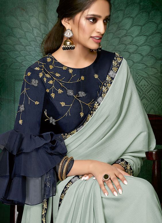 Stylish Blue Blouse