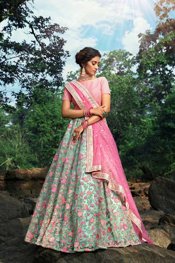 lehenga choli summer wedding design 14