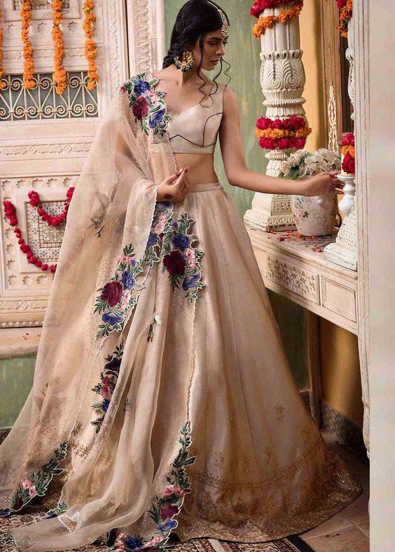 lehenga choli summer wedding design 4