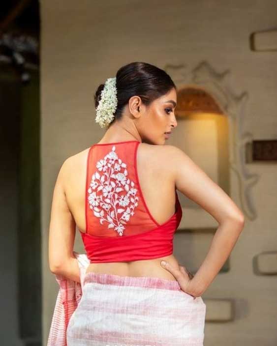 Red Transparent Blouse
