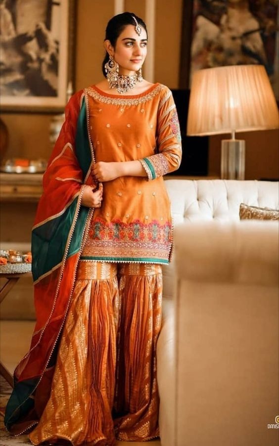 Orange Garara Suit