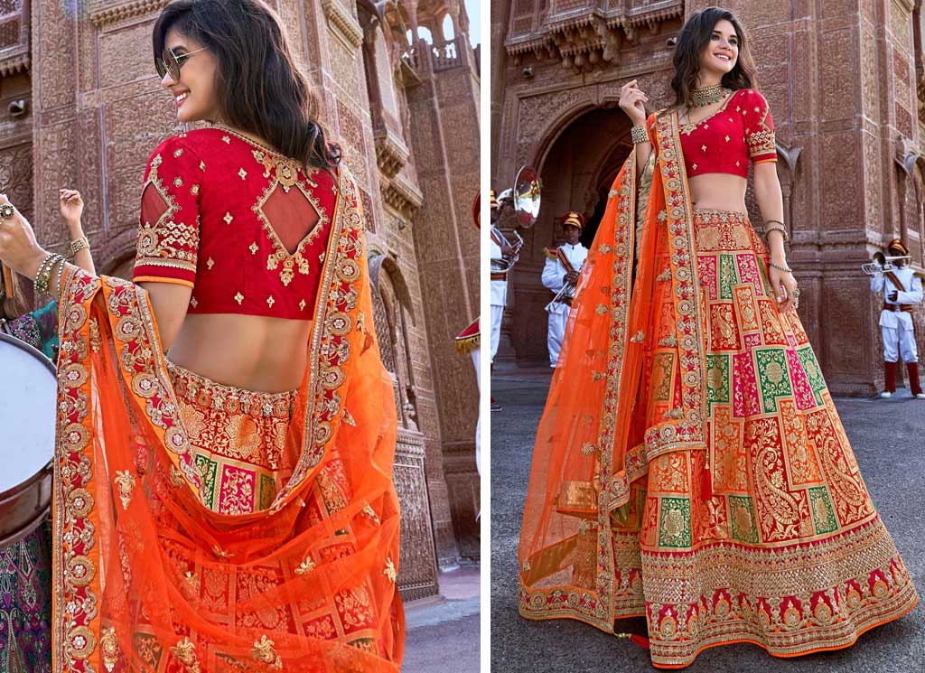 Banarasi Silk Lehenga Choli Set