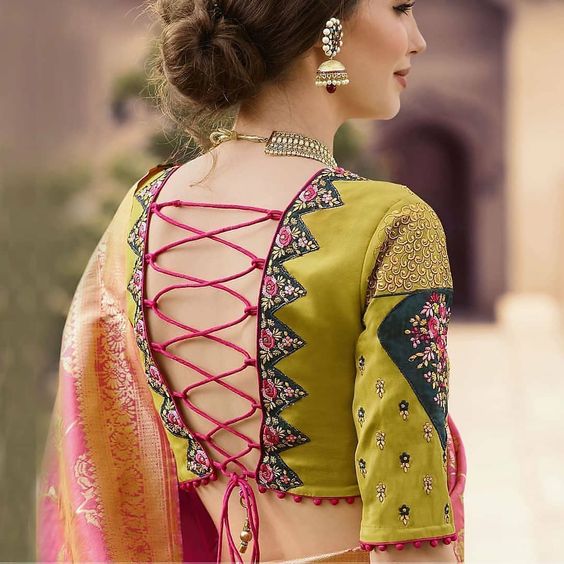 Dori Style Embroidered Blouse Design