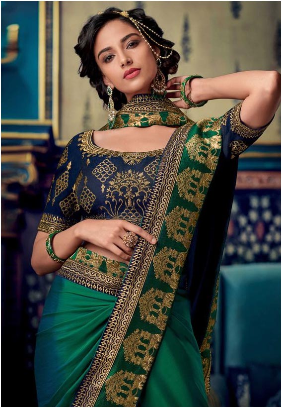 Green Art Silk Saree