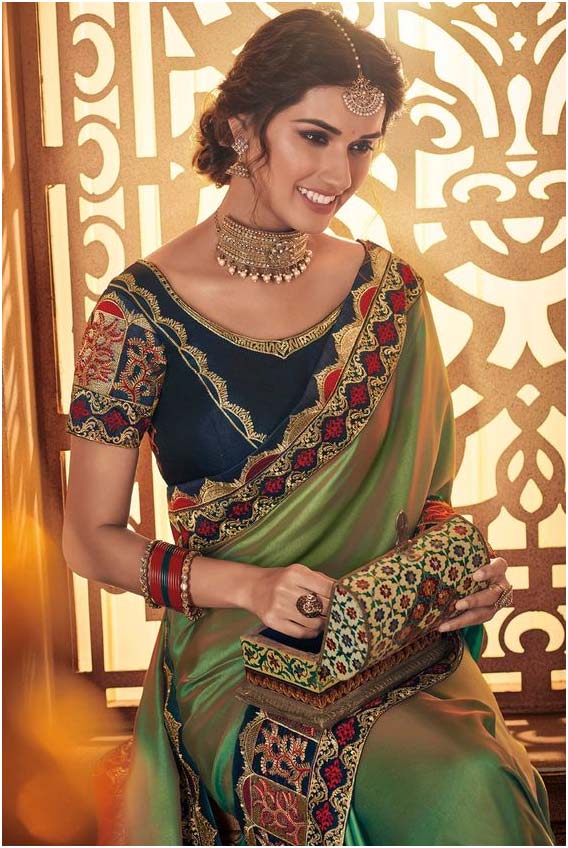 Heavy Border Saree