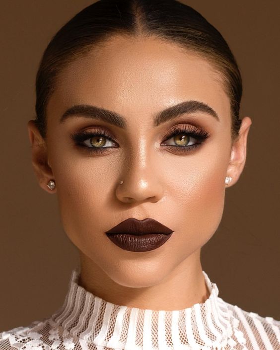 chocolate brown lipstick