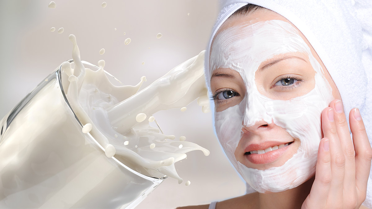 Milk Face Pack for Glowing Skin