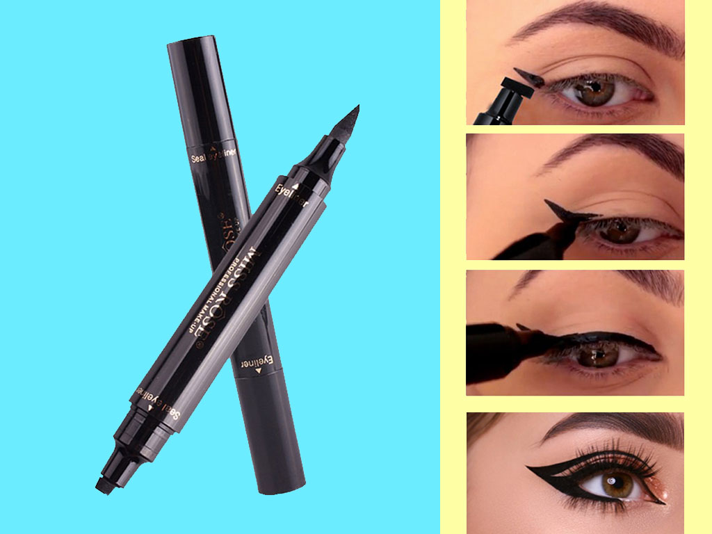 winged eyeliner