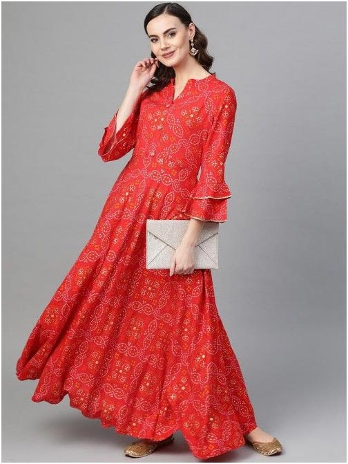 Bandhani Long Kurti