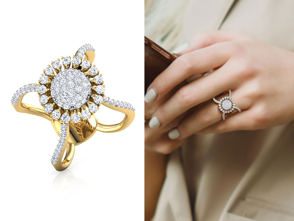 Bloom Wide Diamond Ring