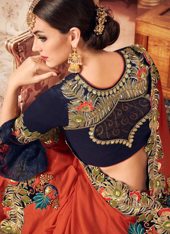 Designer Back Blouse Design