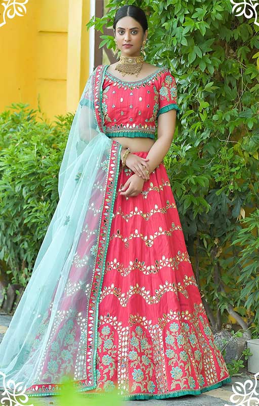 Pink Lehenga Choli And Dupatta Set