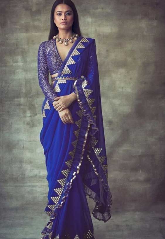 Royal Blue Saree