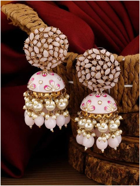 Stone Studded Jhumka Design