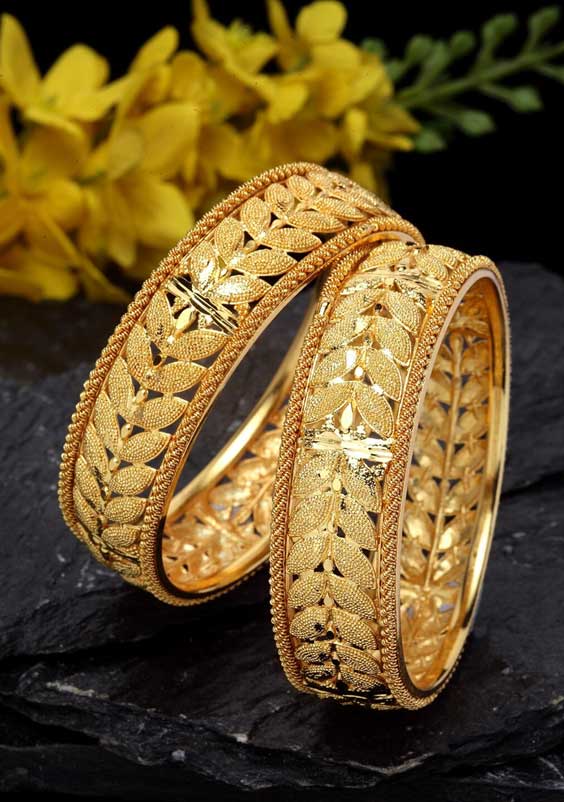 Leaf Shape Bangles