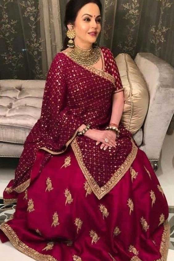 Maroon Lehenga