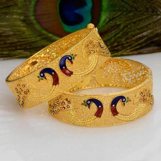 Peacock Design Bangles